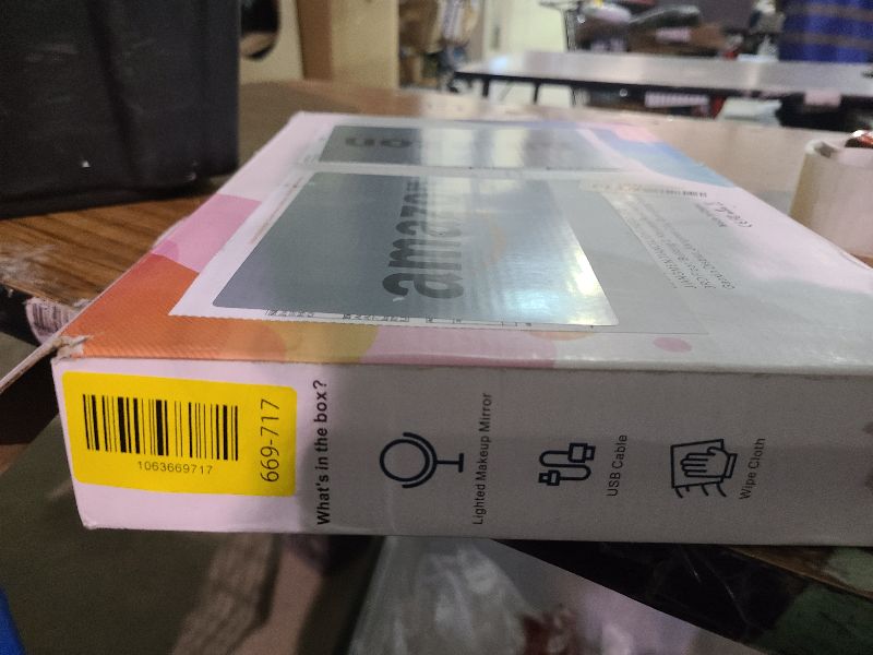 Photo 1 of 10X Large Rechargeable Height Adjustable Vanity Mirror, 1x/10x Magnifying Mirror with 3 Color, Brightness Adjustable, 360 Rotation Double Sided, Ideal Gift (Gold)