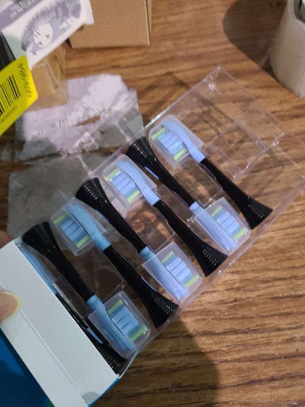 Photo 1 of 12 Pack Toothbrush Replacement Heads for Philips Sonicare, Electric Brush Heads Compatible with Phillips Sonic Snap-on Care Head (Black)