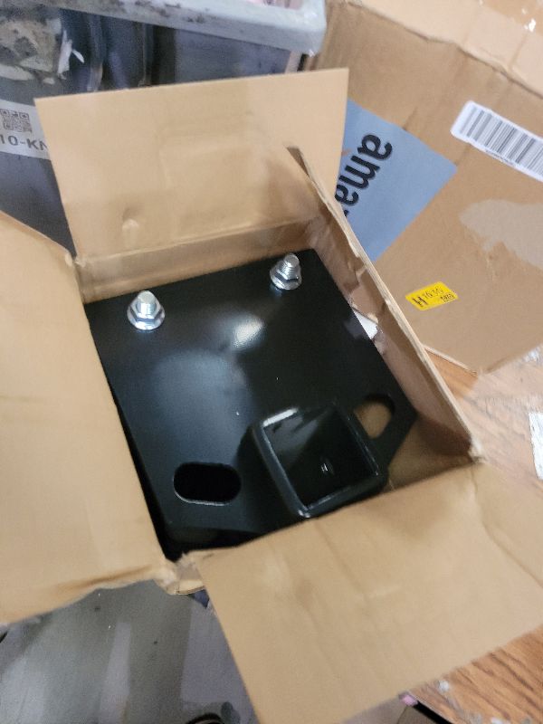 Photo 1 of [2026 New] RV Bumper Trailer Hitch Receiver Adapter by puxyblue Compatible for 4" x 4" RV Rear Bumper - 2" Receiver with 3500 LBS Capacity Connect Various Accessories - 2 Year Warranty