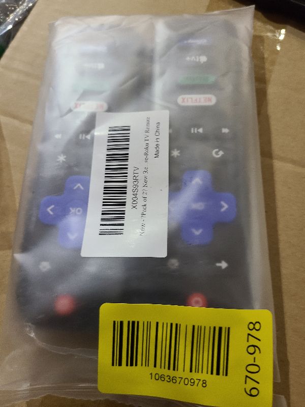 Photo 1 of ?Pack of 2? New Replacement for All Roku TV Remote,Compatible for All TCL-ONN-Hisense-Roku TV Remote