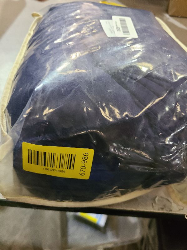 Photo 1 of 2 Packs Navy Blue Table Clothes for 8 Foot Rectangle Tables, One-Piece Wrinkle Resistant Stretch Spandex Table Covers with Table Skirt for Event Banquet Wedding Birthday Party