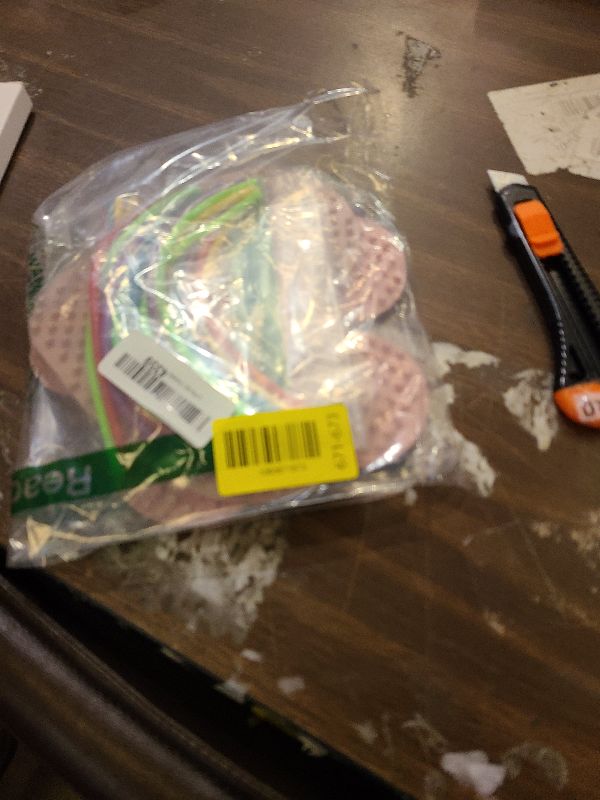 Photo 1 of 2 Pack Sensory Activity Board with 20 Random-Color Strings, Double-Sided Silicone Sensory Fidget Toy for Kids and Adults with Autism, ADHD, Silent, Stress Relief, Calming, Focus, Gift for Girls Boys