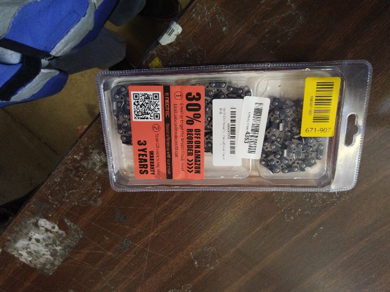 Photo 1 of 16 Inch Chainsaw Chain, 3/8" LP Pitch, 0.050" Gauge, 56 Drive Links, Fits for Ryobi, Greenworks, Craftsman, Poulan, Homelite, Makita, Echo Chainsaw and more (3 Chains)
