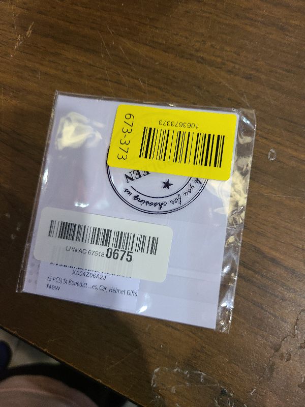 Photo 1 of (5 PCS) St Benedict Medal Catholic Sticker 3 inch, Saint Benedict Stickers, Christian Religious God Faith Waterproof Vinyl Decal for Laptop, Water Bottles, Car, Helmet Gifts