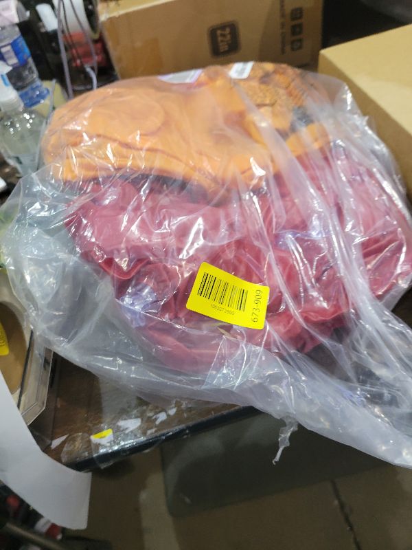 Photo 1 of 2 Pcs Inflatable Lazy Sofa Chairs, 41.3 in Inflatable Bean Bag Chairs Set, Portable Inflatable Chair for Adults Youngsters, Indoor Outdoor Lounging, Red & Orange