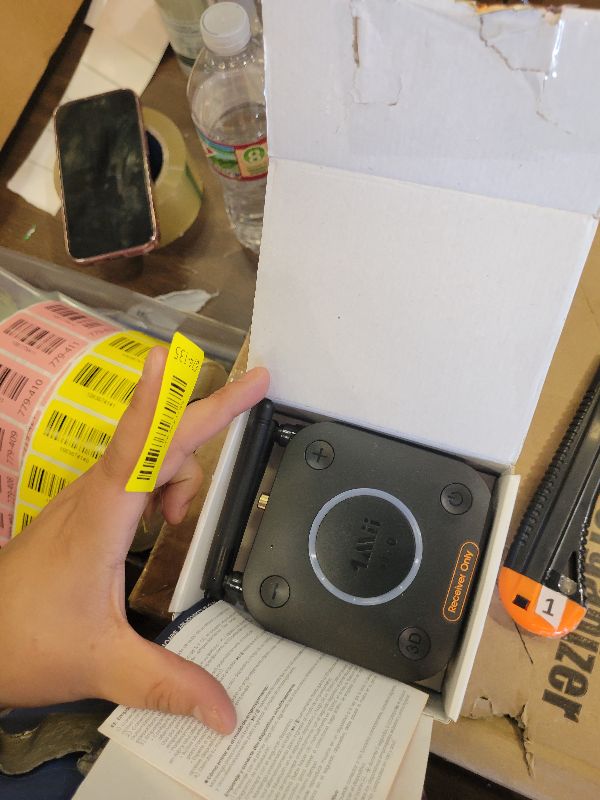 Photo 1 of [Upgraded] 1Mii B06Pro Long Range Bluetooth Receiver, HiFi Wireless Audio Adapter, Bluetooth 5.3 Receiver with 3D Surround aptX HD Low Latency Optical RCA AUX 3.5mm Coaxial for Home Stereo System