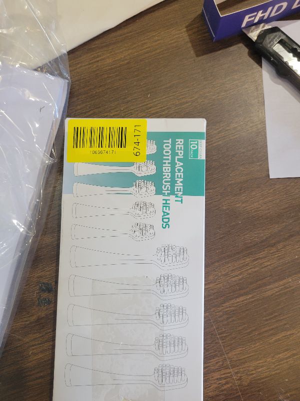 Photo 1 of 10 Pack Replacement Toothbrush Heads Compatible with AquaSonic Duo Series Home Dental Center, Electric Toothbrush Heads Compatible with Waterpik Complete Care 5.0/9.0, 5 White + 5 Black