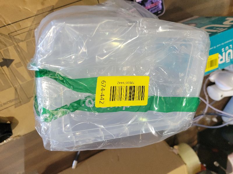 Photo 1 of 1InTheOffice Plastic Index Card Box 4x6, Index Card Storage Box, Clear, 500 Capacity, 2 Pack