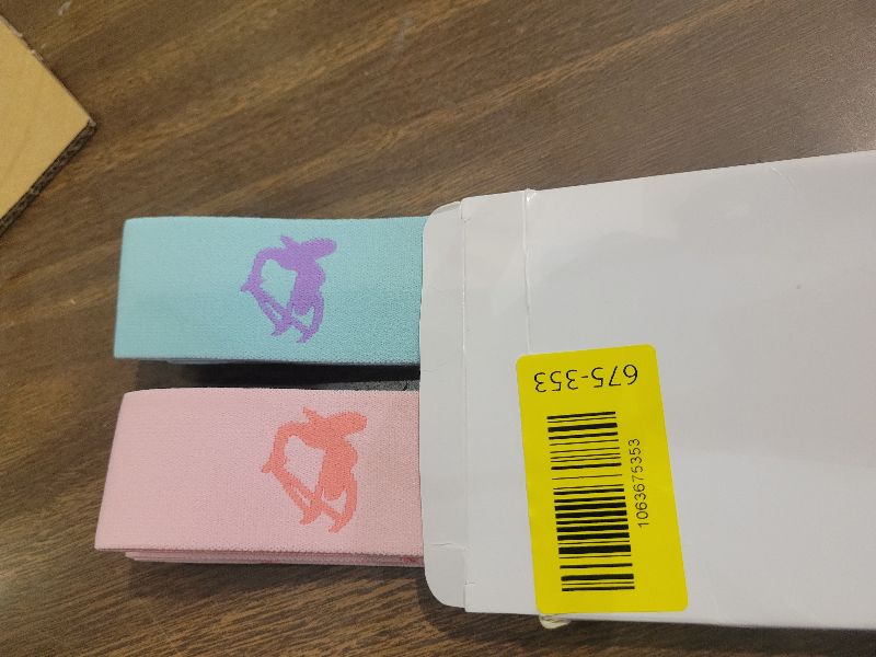 Photo 1 of 2 PCS Adjustable Extended Children's Stretching Straps with 8 Loops, Multi-Functional Elastic Stretch Bands for Gymnastics, Dance, Latin Training, Ballet, Exercise, Yoga (Blue+Pink)