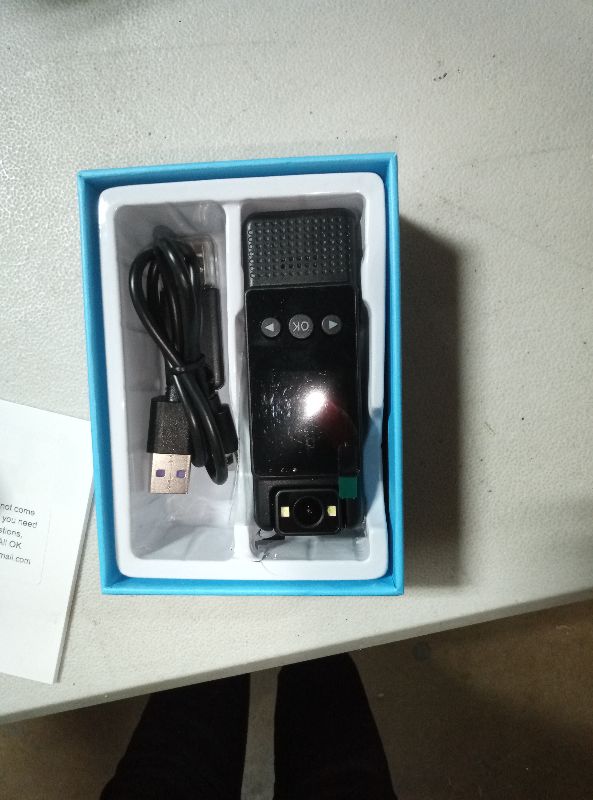 Photo 1 of 1.3in Screen Body Camera, Sport Worn Camcorder, 1200mAh Portable Cam, 1080P Mini Wearable Camera with Fill Light, 180° Rotatable Lens for Outdoor Police Law Enforcement up to128GB (Card Not Included)