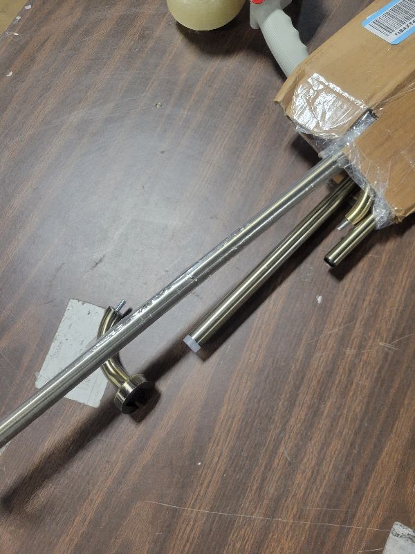 Photo 1 of 2 Pack Antique Bronze Disc Curtain Rods, 84-144 Inches Window Curtain Rod,Adjustable Room Darkening Drapery Rod with Aluminum Finials and Brackets,Wrap Around Design