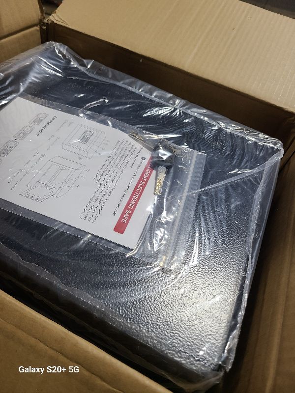 Photo 1 of 1.8 Cuft Small Fireproof Safe for Home Use, Safe Box Fireproof Waterproof with Programmable Keypad, Spare Keys and Removable Shelf, Digital Home Security Safety Box for Money Documents Medicines