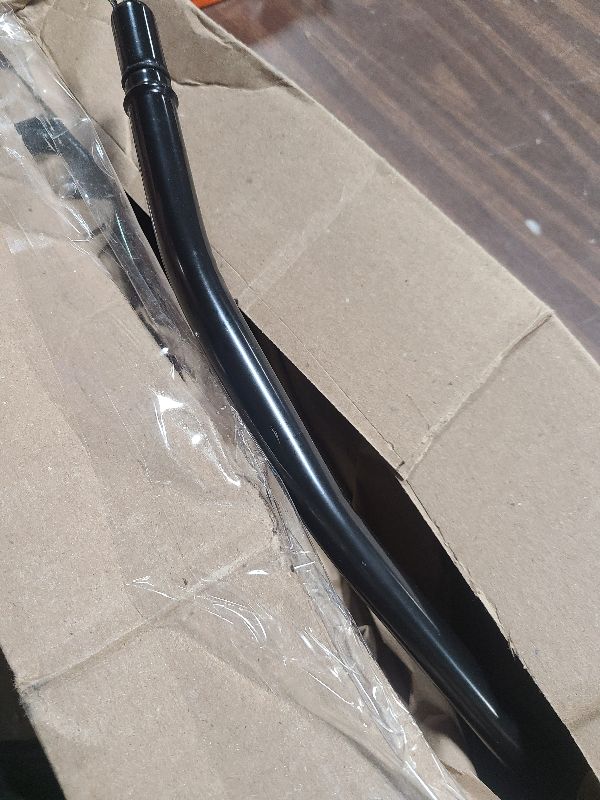 Photo 1 of 1 pc SHLPDFM Black Steel TH400 GM Chevy Transmission Dipstick Tube 24" Long Compatible with Chevy GM Turbo 400 TH-400