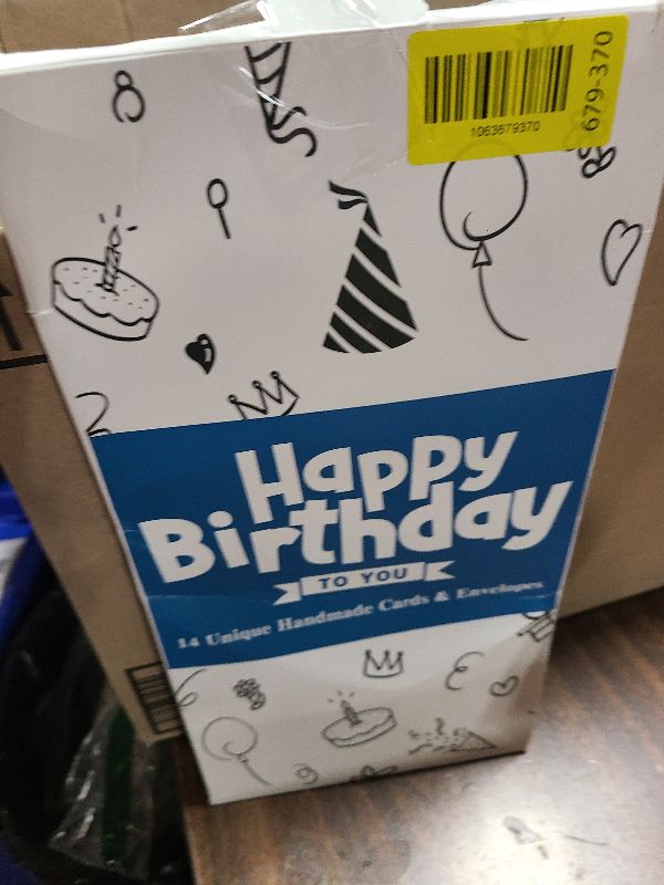 Photo 1 of 14 Pack 3D Handmade Birthday Cards Bulk with Envelopes, Unique Greeting Cards for Women & Men, 4.7×6.8 Inch, Gold Foil, Glitter, Happy Birthday Cards with Printed Messages – For Friends, Family, Coworkers