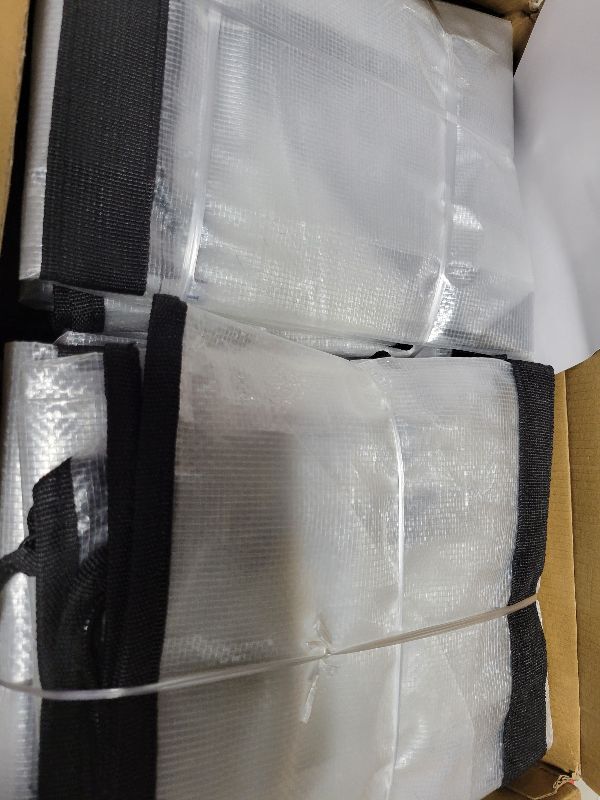 Photo 1 of 16 Pack Extra Large Heavy Duty Moving Bags, Clear Storage Bins with Lids, Reinforced Handles & Heavy-Duty Zippers Moving Boxes Storage Bags Totes for Clothes Packing, Dorms, College Supplies, Clear