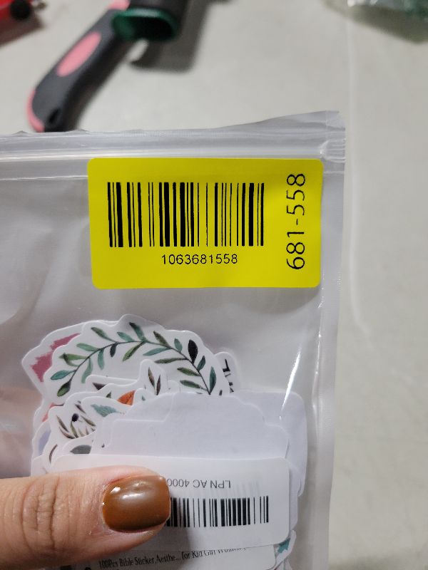 Photo 1 of 100Pcs Bible Sticker,Aesthetic Stickers,Vinyl Waterproof Bible Stickers,for Water Bottle Laptop Phone Journal,Gifts for Kid Girl Women (Bible)