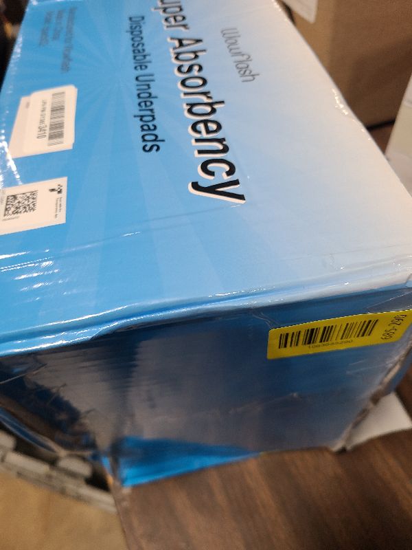 Photo 1 of 100 Count 22” x 22” Super Absorbency Disposable Underpads, Leakproof Quick Drying Disposable Pads for Baby, Puppy and Adults, Puppy Pads, Cat Pee Pads for Dogs, Potty Puppy Training Pads