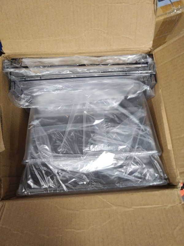 Photo 1 of 2 Pack Stackable Storage Drawers,Plastic Organizers Bins, Drawers Storage with Handles and Movable Dividers for Organization and Storage in Fridge,Bathroom, Pantry, Kitchen Cabinets, Under Sink