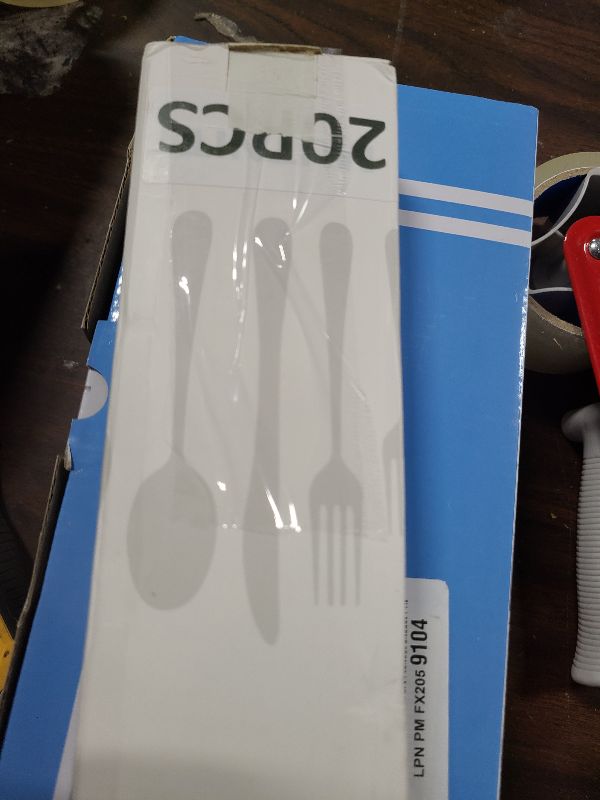 Photo 1 of 20 Pcs Black Silverware Set, Food-Grade Stainless Steel Flatware Set for 4, Square Cutlery Set, Mirror Polished Tableware Eating Utensils Set for Kitchen, Include Knife Fork Spoon Set,Dishwasher Safe