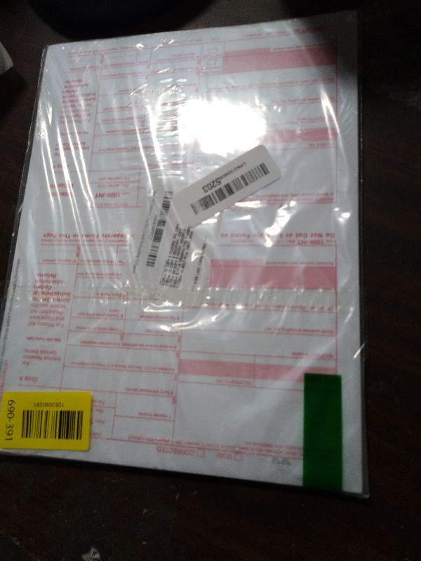 Photo 1 of 1099 INT Interest Tax Forms Set 4 Part 10 Pack for 2025 And Self-Seal envelopes. Kit For 10 Vendors, Laser Forms Designed for QuickBooks and Accounting Software