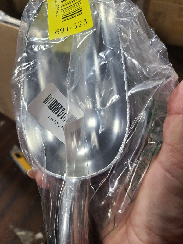 Photo 1 of 12 Oz Cast Aluminum Bar Ice Scoop Suitable for wedding, buffet (Silver-2pc)