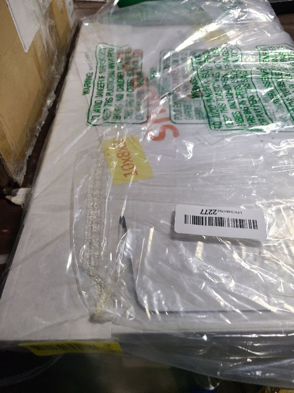 Photo 1 of 10"x8"x3" Shipping Boxes Set of 5, White Corrugated Cardboard Box Literature Mailer