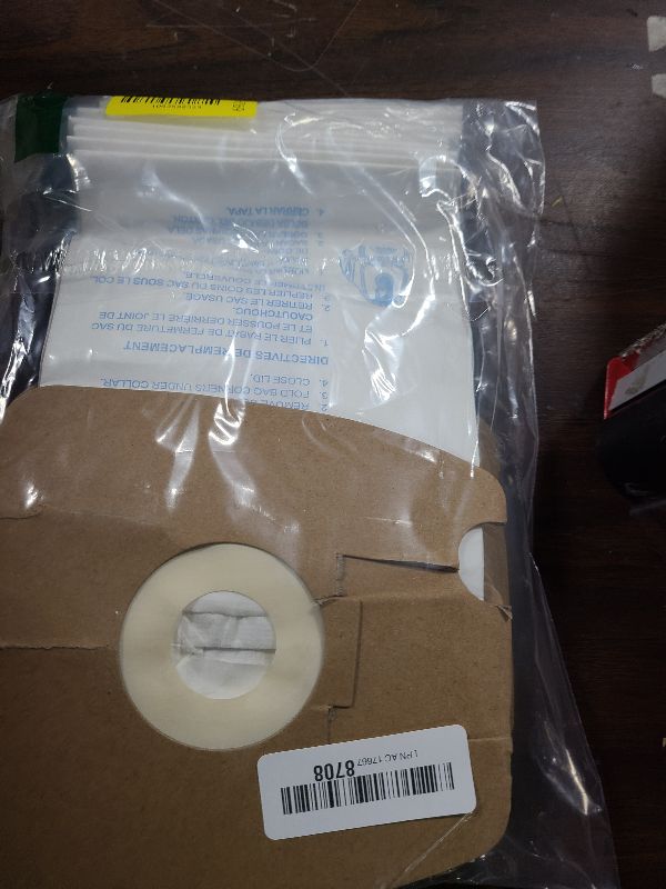 Photo 1 of 10 Pack Style MM Vacuum Bags Compatible with Eureka Style MM Eureka Mighty Mite 3670 and 3680 Series Canister Vacuums, Replaces Part # 60295, 60295A, 60295B 60295C, 60296 & 60297A