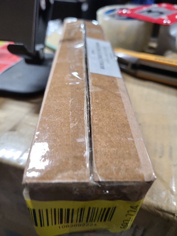 Photo 1 of 100 Manila Shipping Tags with Wire Attached #1-2 3/4” x 1 3/8” - Small Paper Hang Labels with Metal Ties and Reinforced Hole, Pre-Wired Tags to Tie On