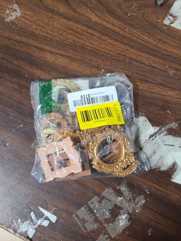 Photo 1 of 16Pcs Small Gold Picture Frames, Mini Gold Frames, Mini Picture Frames Suitable for Wall Display and Tabletop Decor