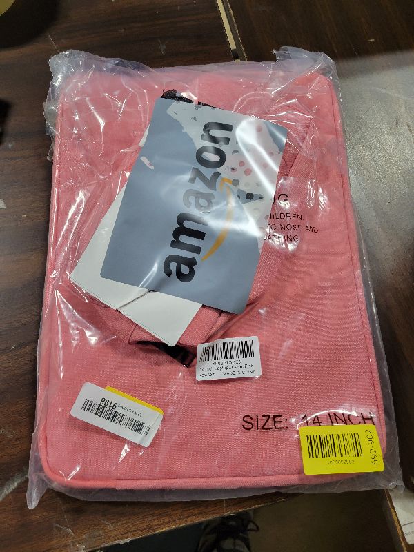 Photo 1 of 14 Inch Laptop Sleeve Computer Bag for Dell Latitude/Inspiron/Dell 14 Plus, Lenovo Ideapad 3, ASUS Chromebook VivoBook14 Inch Case, Pink