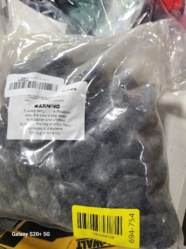 Photo 1 of 16lb Black River Rocks, 1-2 Inch Pebbles for Indoor Plants, Natural Polished Aquarium Gravel, Decorative Rocks for Outdoor Landscaping, Succulent, Garden, Vases Fillers, Bird Baths