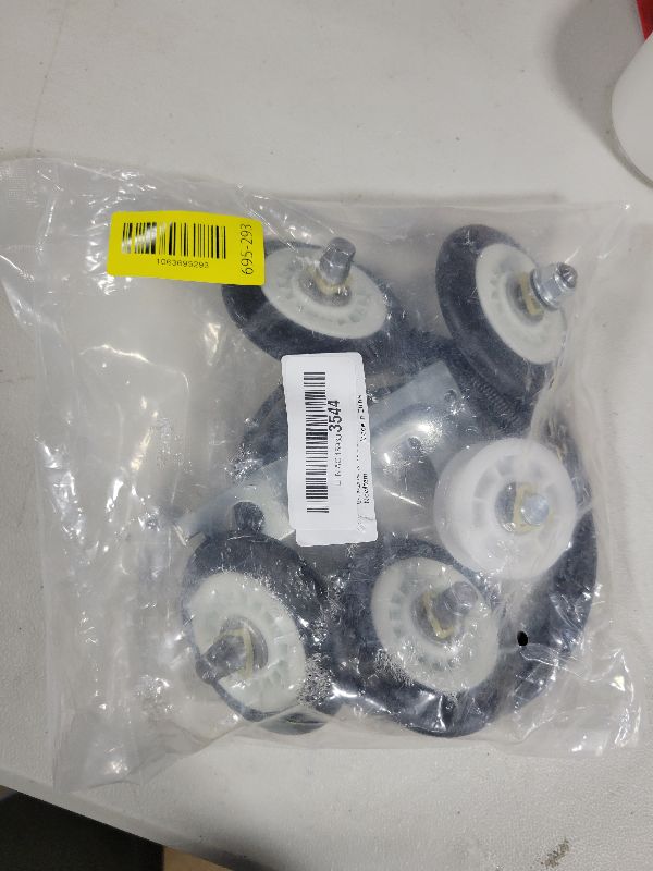 Photo 1 of ?UPGRADED?Dryer Roller Repair Kit for LG Kenmore DLE0442W DLGX3371W DLE5977W DLE2516W DLE2301R DLE5955W Dryers – Includes 4581EL2002C Drum Rollers 4561EL3002A Idler Pulley 4400EL2001A Belt & Spring