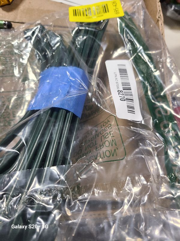 Photo 1 of 14Pcs Plant Support Stake Half Round Plant Support Ring Garden Flower Support for Tomato, Hydrangea, Indoor Plants, 6.3" Wide X 10.3" High