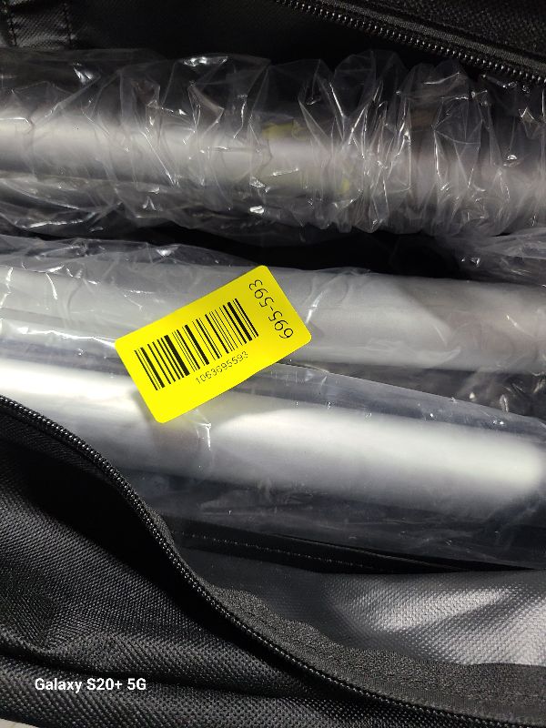 Photo 1 of 10FT Dust Barrier Poles, Foot-Pedal Spring-Release, 4-Pack Lightweight Aluminum Zipper Wall Telescoping Poles for Temporary Dust Barrier System, Construction & Home Renovation, with Carry Bag