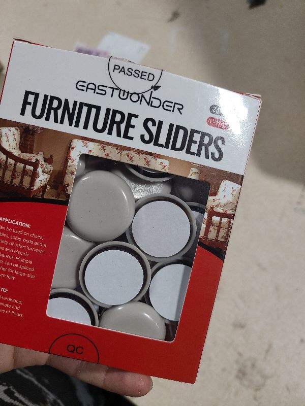 View 2 of 1-1/4" Furniture Sliders for Carpet & Hardwood Floors, 24PCS Furniture Pads for Quickly and Easily Move Any Item and Protect The Floor