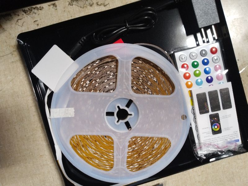 Photo 1 of 100 FT LED Lights For Bedroom?With 44 Key Infrared Remote Control And Bluetooth Application Smart LED Strip Lights, Music Synchronous Color Changing Light Strip, Used For Room Kitchen Party Decoration