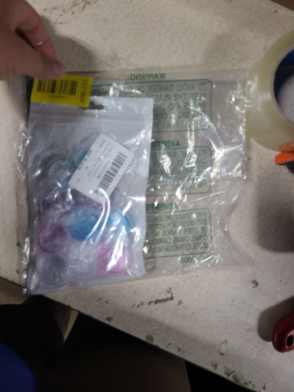 Photo 1 of 10 Pcs Sample Containers with Lids, 2 Gram Mini Makeup Cosmetic Sample Plastic Containers Refillable Round Cosmetic Samples Pots Jars for Lip Balms Lotion Beauty Products (Multi color Lids)