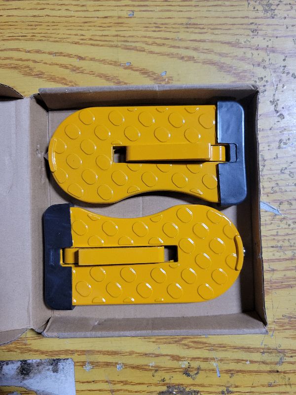 Photo 1 of 2 Pack Car Door Step with Glass Breaker Safety Hammer & Roof Rack Access,Foldable Roof Rack Door Step - Fits Most Car, SUV and Truck, Max Load 400 lbs