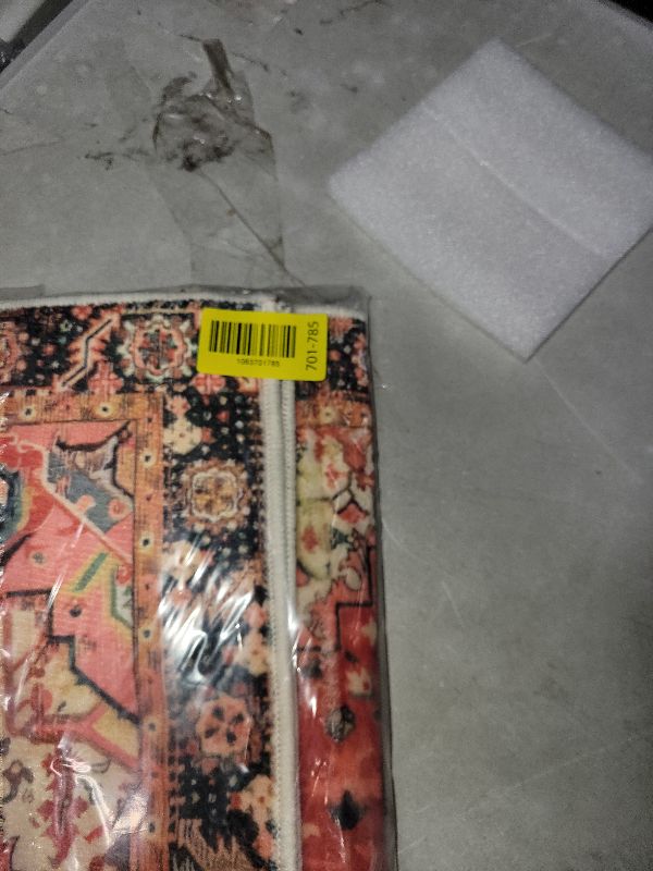 Photo 1 of 2 Pcs Area Rugs 18" x 30" Washable Non Slip Retro Floor Mat Area Rug Absorbent Entrance Rug Distressed Front Door Mat,Welcome Mats Entryway Rug Doormats for Kitchen (Multi Color)