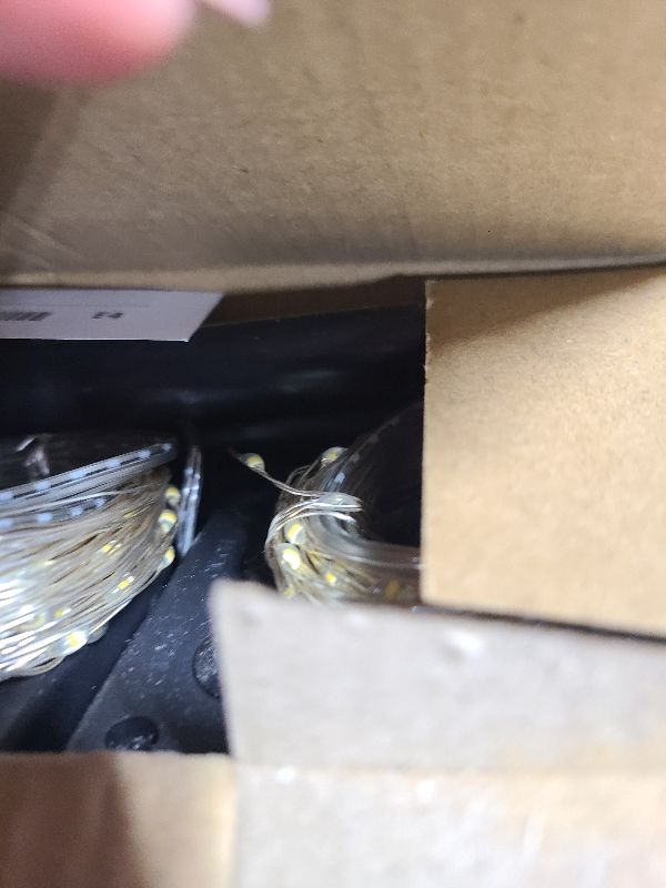 Photo 1 of 2 Pack Total 200 LED 66FT Solar Powered Copper Wire String Lights Outdoor, Waterproof, 8 Modes Fairy Lights for Garden, Patio, Party, Yard, Christmas (Warm White)