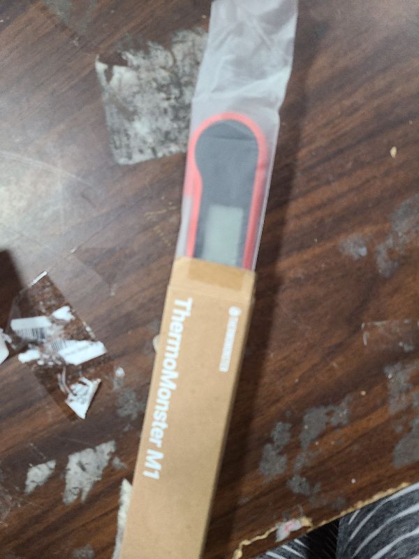 Photo 1 of 0.5 Sec Instant Read Meat Thermometer Digital with ±0.5? Precision, Food Thermometer for Cooking Kitchen Gadgets, Oven Grill Candy BBQ Essentials Accessories, Gifts for Him Dad Men Birthday, Red