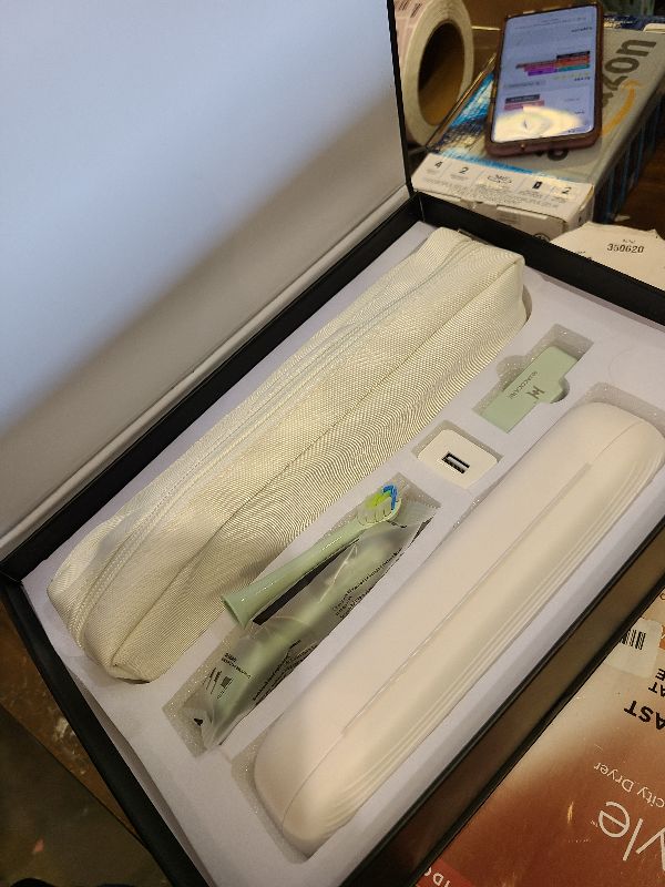 Photo 1 of 2-1 Oral Clean Kit- Water Dental flosser & Electric Toothbrush Combo- Brushing & Flossing- for Teeth Cleaning and Gum Health (Light Green)