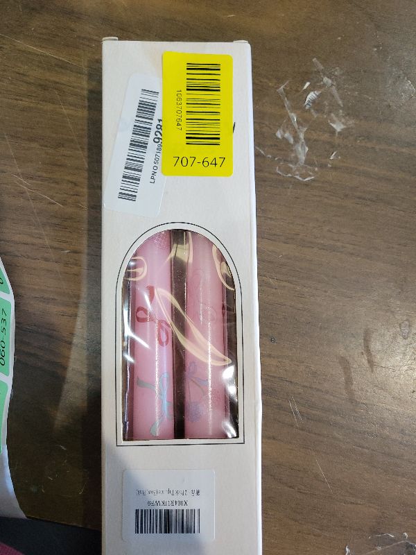Photo 1 of 2 Pack Pink Taper Candle 10 Inch Bow-Printed Candles,Candlesticks Unscented Dripless Tapered Candl Set for Decor Wedding Party Dinner,Valentine's Day,Various Festivals to Celebrate (Bow, Pink)