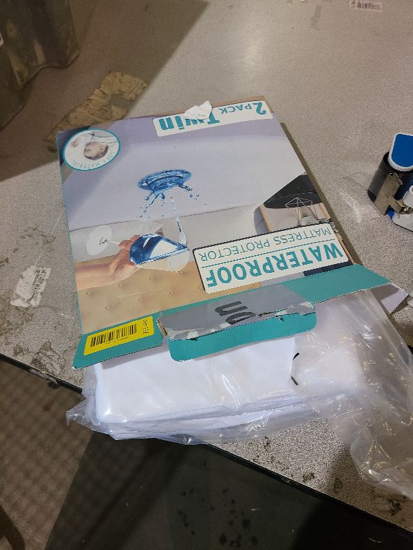 Photo 1 of 2 Pack Twin Size Premium Waterproof Mattress Protector, Soft Breathable Mattress Pad, Noiseless Waterproof Bed Cover - Stretch to 21" Fitted Deep Pocket Mattress Protection