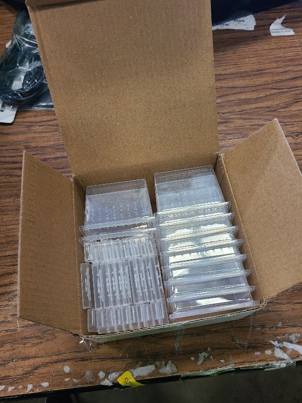 Photo 1 of 10 Pcs Insect Spider Terrariums Breeding Box Hatching Container Small Reptile Scorpion Centipede Acrylic Breeding Box (Small Size)