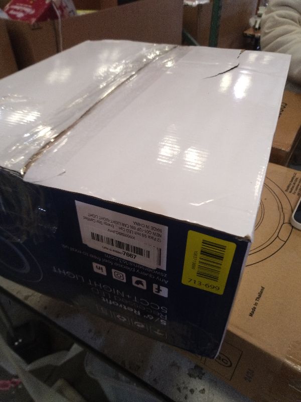 Photo 1 of 12 Pack 5/6 Inch LED Can Lights with Night Light, Metal 5CCT Retrofit Recessed Lighting Selectable 2700K-6000K Dimmable, 12W=75W, 1200LM Downlight with Metal Smooth Trim - ETL and Energy Star