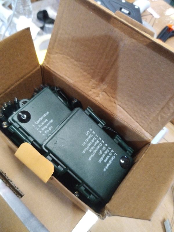 Photo 1 of 2 Pack Battery Operated Christmas Lights with Timer, 66FT 200 LED Waterproof Battery Twinkle Light, 8 Modes Green Wire Fairy Lights for Indoor & Outdoor Bedroom Tree Christmas Decorations (Warm White)