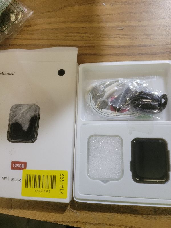 Photo 1 of 128GB MP3 Player with Bluetooth 5.3, Portable Digital Lossless Music Player with Built-in Speaker, 2.0 in Full Touch Screen, HiFi Sound, FM Radio, Voice Recorder, Earphones Included