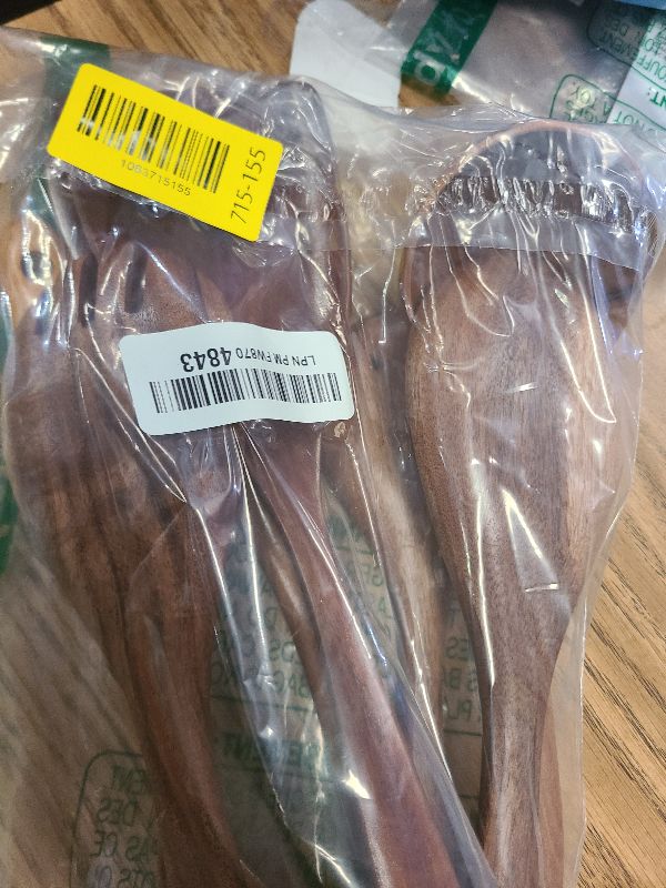 Photo 1 of 10 Pack Wooden Utensils for Cooking, Wood Utensil Set for Kitchen, Teak Wooden Spoon for Cooking, Non-Stick Spatula Ladle