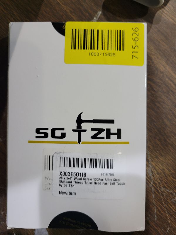 Photo 1 of #8 x 3/4" Wood Screw 100Pcs Alloy Steel Standard Thread Truss Head Fast Self Tapping by SG TZH